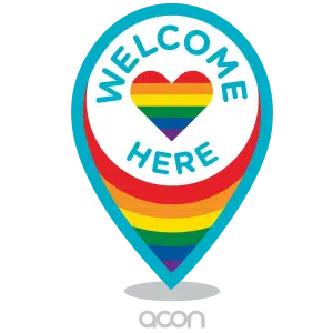 ACON Welcome Here Logo