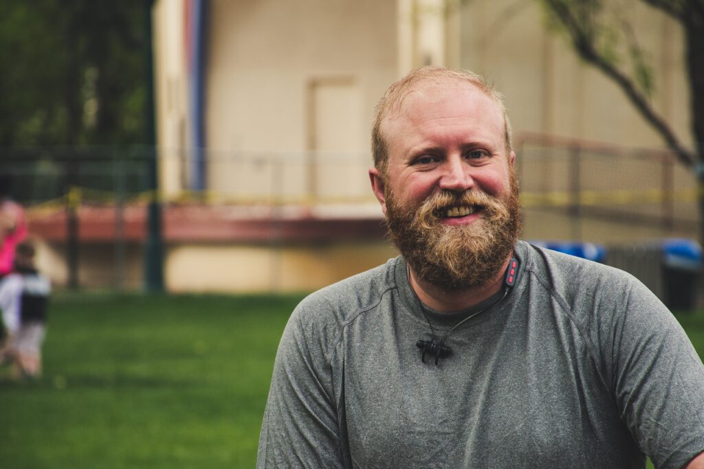 Man smiling at camera 