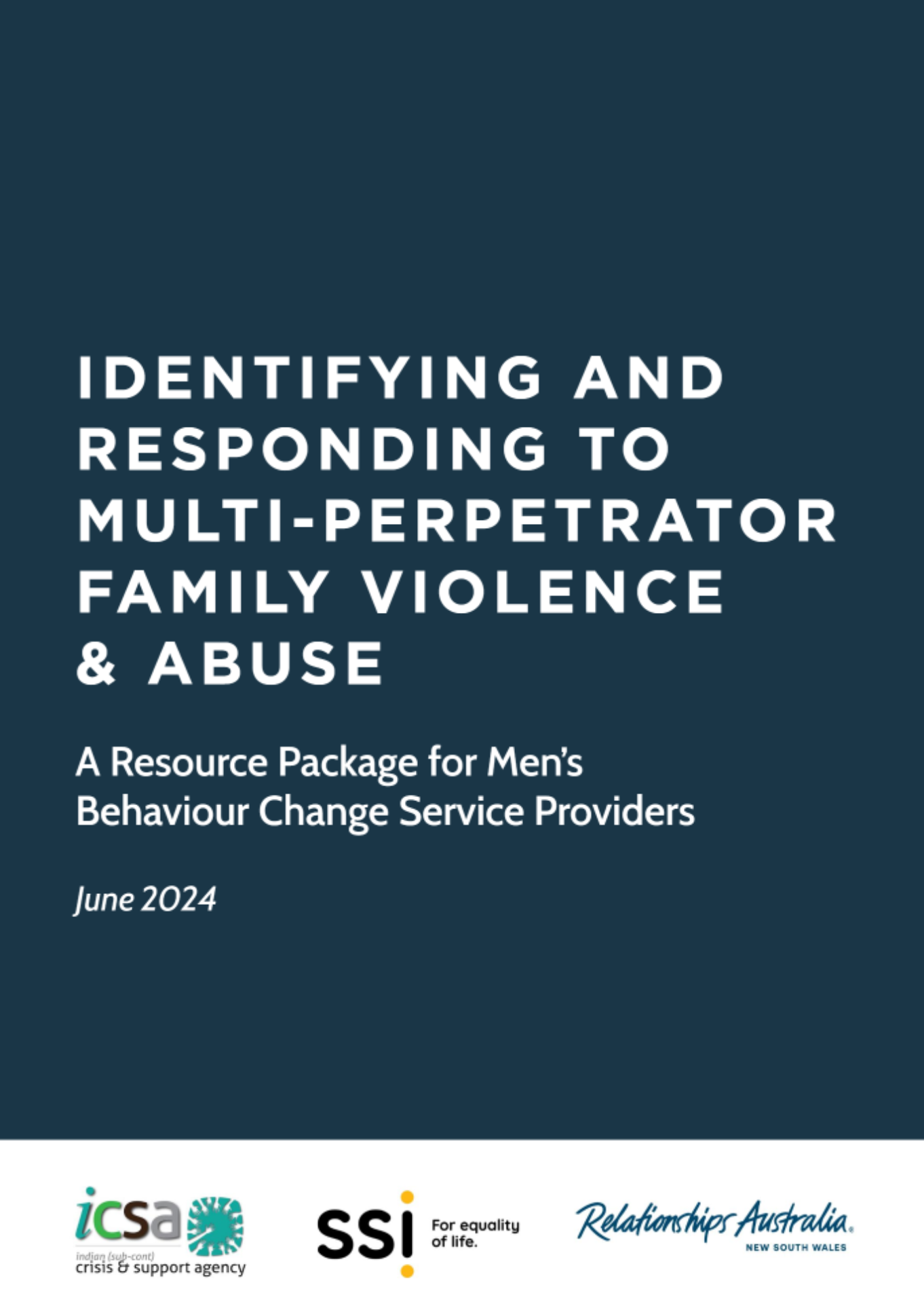 Identifying and Responding to Multi-Perpetrator Family Violence and Abuse front cover